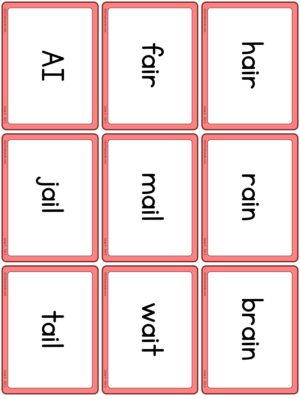 Preview of Word cards, Long A - Set 2