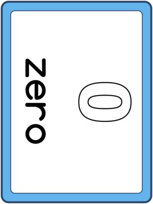 Preview of Numbers with spelling, Large, Outline