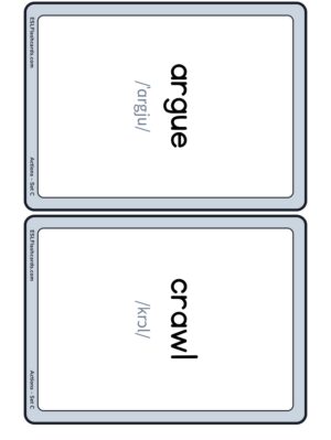 Preview of Words with IPA, Medium