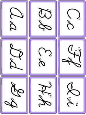 Preview of Cursive only, Small