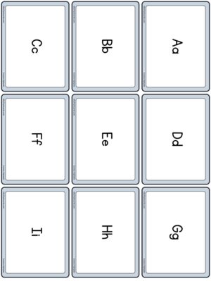 Preview of Print letters for verso, Small