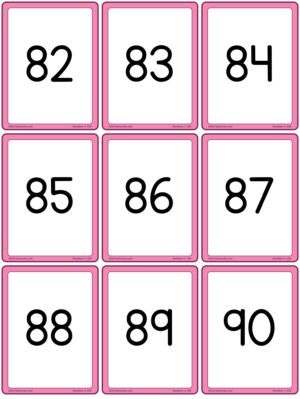 Numbers 1 to 100