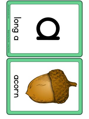 Preview of Images with labels, Medium, Long A-E-I-O-U