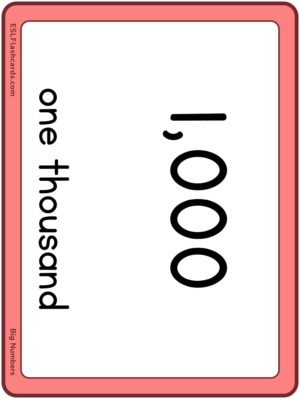 Preview of Numbers with spelling, Large