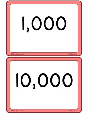 Preview of Numbers only, Medium