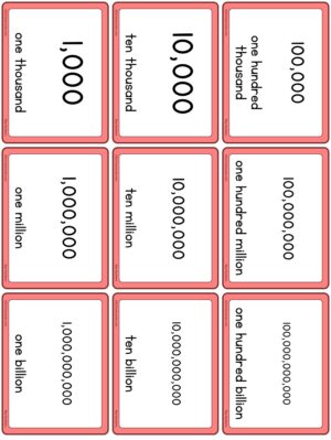 Preview of Numbers with spelling, Small