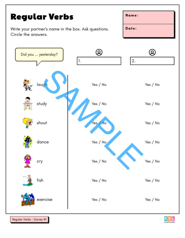 Worksheet Package #1: Action Verbs - Image 10