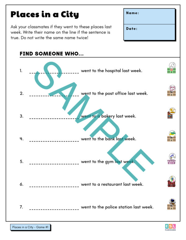 Worksheet Package #2: People and Places - Image 6
