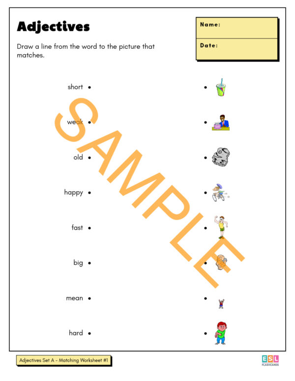 Worksheet Package #4: Adjectives - Image 2