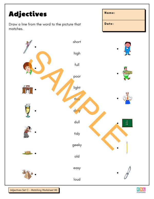 Worksheet Package #4: Adjectives - Image 3