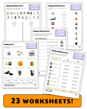 Halloween Worksheets